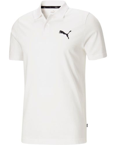 PUMA Essentials Jersey Polo - White