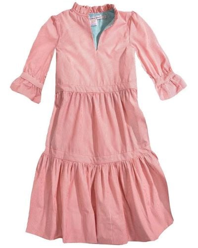 Gretchen Scott Ruff Stuff Stripe Dress - Pink