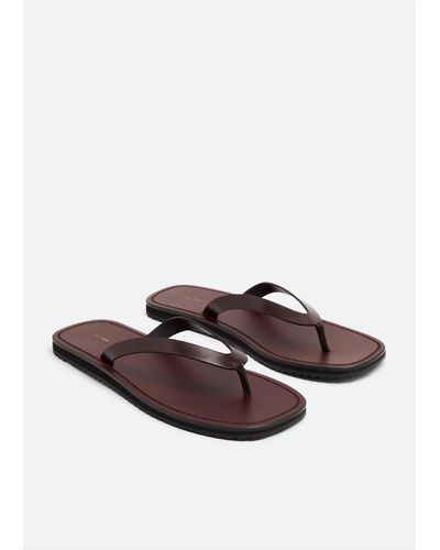 The Row City Flip-flop Sandals - Brown