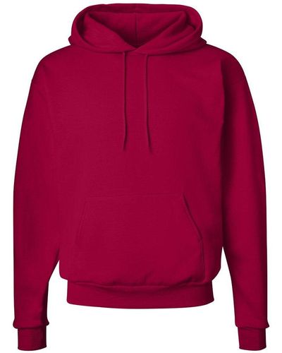 Hanes Ecosmart Hooded Sweatshirt - Red