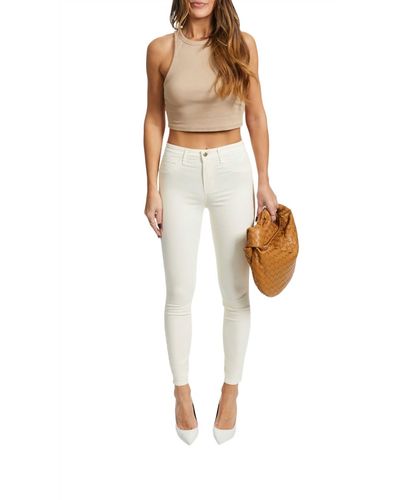 L'Agence Margot Skinny Jeans - White