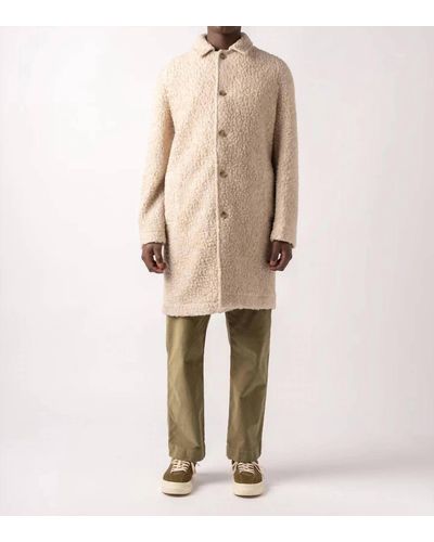 Kestin Edinburgh Wool Overcoat - Natural