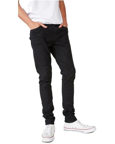 Cotton On Ripped Stretch Skinny Jeans - Black