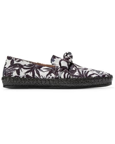 Cole Haan Knott Canvas Floral Print Loafers - Black