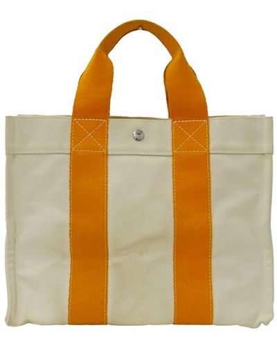 Hermès Toto Canvas Tote Bag (pre-owned) - Yellow