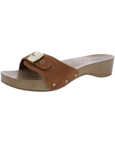 Dr. Scholls Classic Slide Sandals - Brown