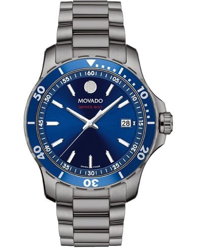 Movado Series 800 Dial Watch - Blue