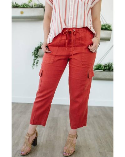 Sanctuary Discoverer Pull-on Cargo Pant - Red