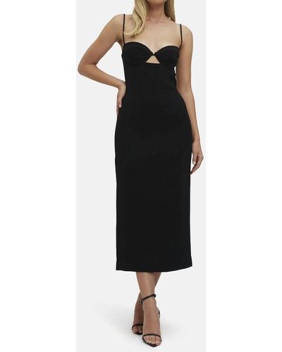 Bardot Vienna Midi Dress - Black