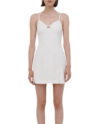 Jonathan Simkhai Eilish Tailored Mini Dress - White