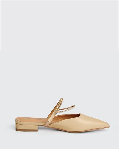 Belle & Bloom On The Go Leather Flat - Sand - Natural