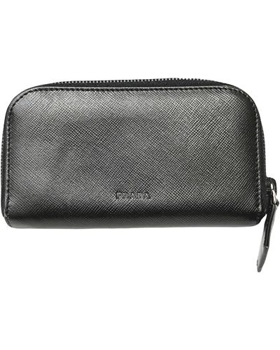 Prada Saffiano Leather Wallet (pre-owned) - Gray