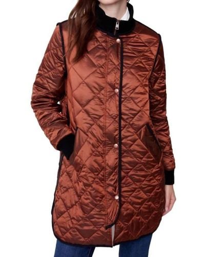 Charlie b Long Puffer Jacket - Red