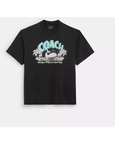 COACH Whale T Shirt - Black