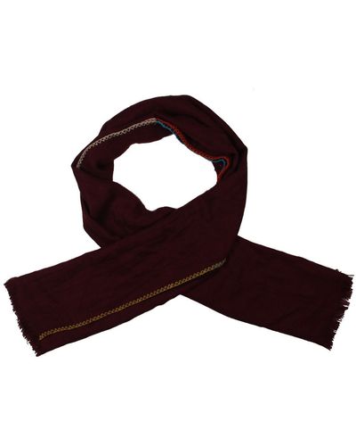 Free People Common Thread Blanket Stitch Rectangle Scarf - Brown