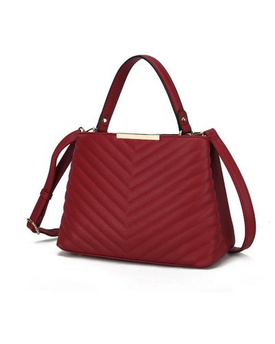 MKF Collection by Mia K Dakota Satchel Handbag For - Red