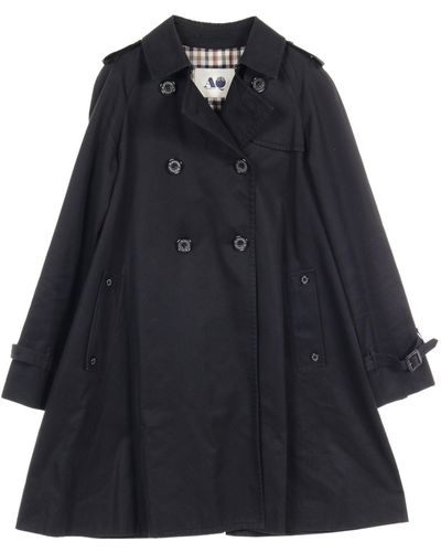 Aquascutum Trench Coat Cotton - Blue