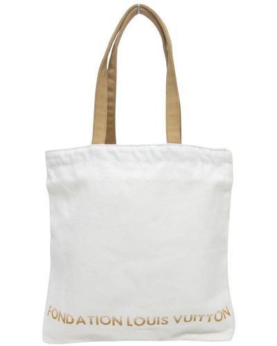 Louis Vuitton Cabas Canvas Tote Bag (pre-owned) - White