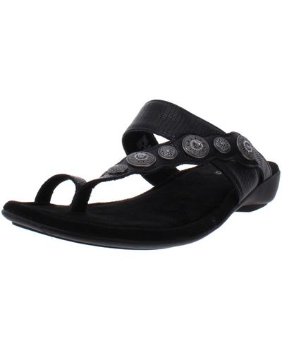 Minnetonka Sasha Slip On Embellished Slide Sandals - Black