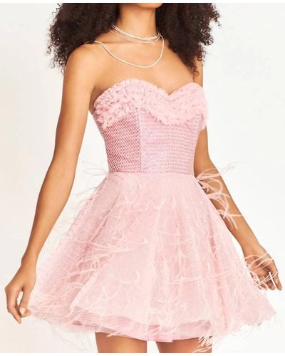 LoveShackFancy Marvella Mini Dress - Pink