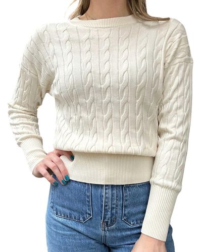 Melissa Nepton Cable Knit Sweater - Natural