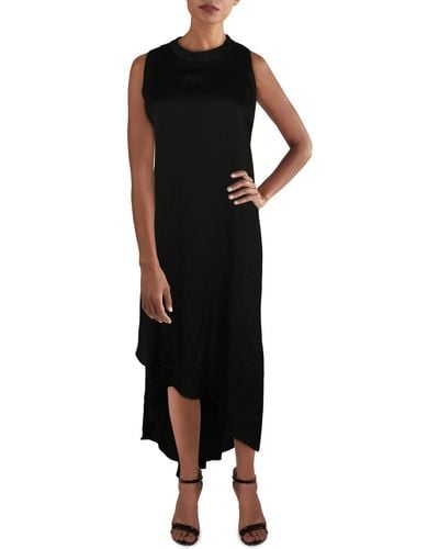 BCBGMAXAZRIA Asymmetric Sleeveless Cocktail Dress - Black