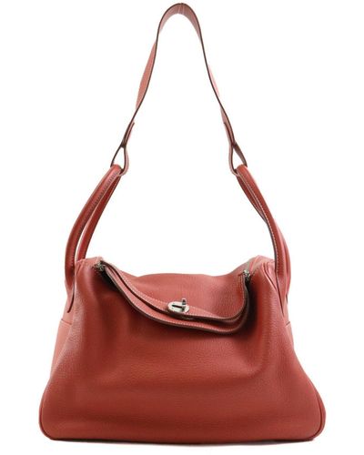 Hermès Lindy Leather Shoulder Bag (pre-owned) - Red