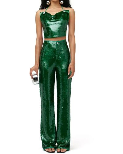 Simon Miller Sequin Can Can Pant - Green