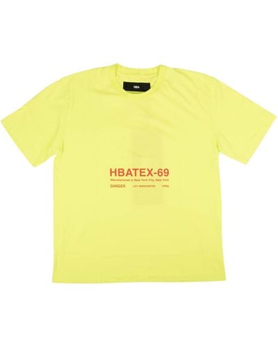 Hood By Air Lime Hbatex Short Sleeve T-shirt - Yellow