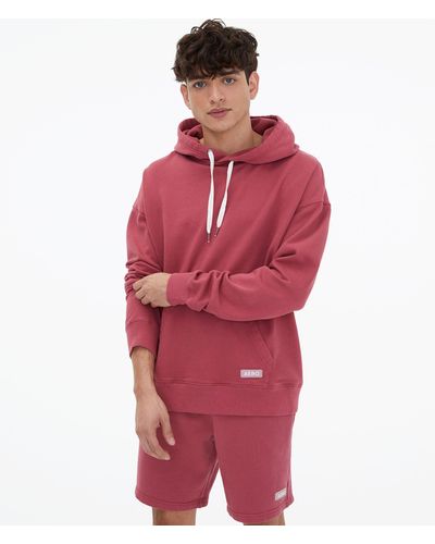 Aéropostale Logo Tag Pullover Hoodie - Red