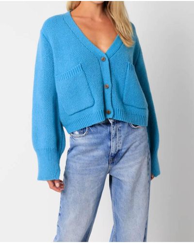 Olivaceous Daley Cardigan - Blue