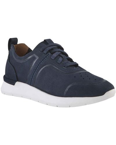 Softwalk Stella Leather Walking Athletic And Training Shoes - Blue