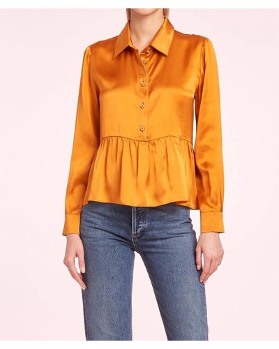 Amanda Uprichard Pierre Top - Orange