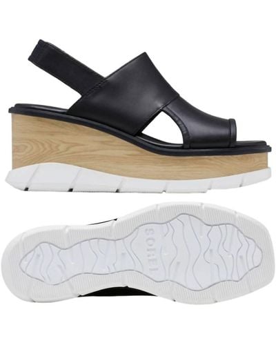 Sorel Joanie Slingback Wedge Sandals - White