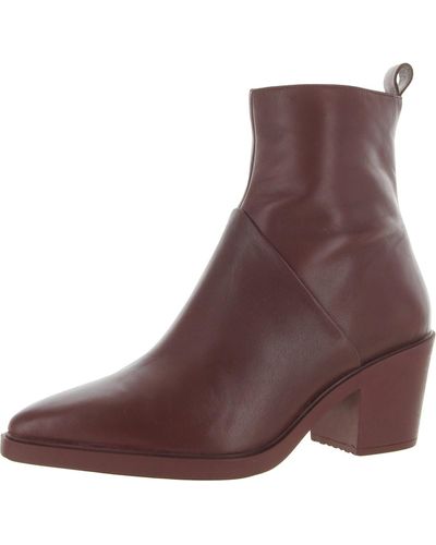 Seychelles Shining Star Leather Pointed Toe Mid-calf Boots - Brown