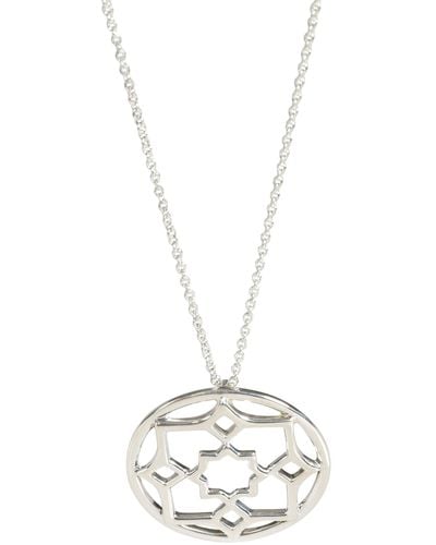 Tiffany & Co. Paloma Picasso Marrakesh Medallion Pendant - White
