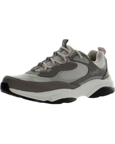 Ryka Noriko Arch Support Cushioned Footbed Walking Shoes - Gray