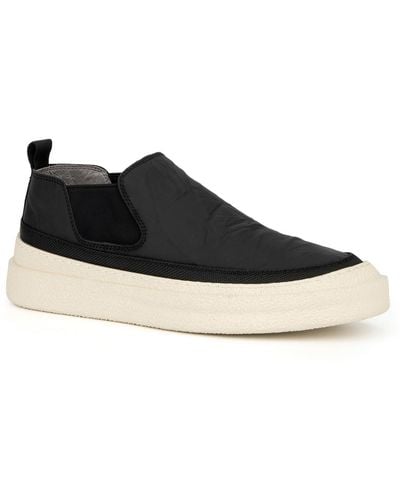 Hybrid Green Label Breeze Round Toe Slip On Casual And Fashion Sneakers - Black