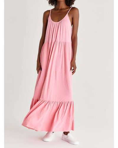 Z Supply Lido Slub Maxi Dress I - Pink