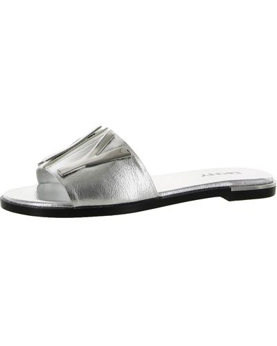 DKNY Waltz Slip On Casual Slide Sandals - White