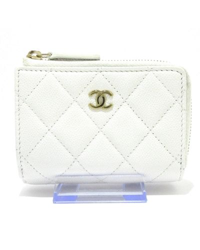 Chanel Timeless Leather Wallet (pre-owned) - White
