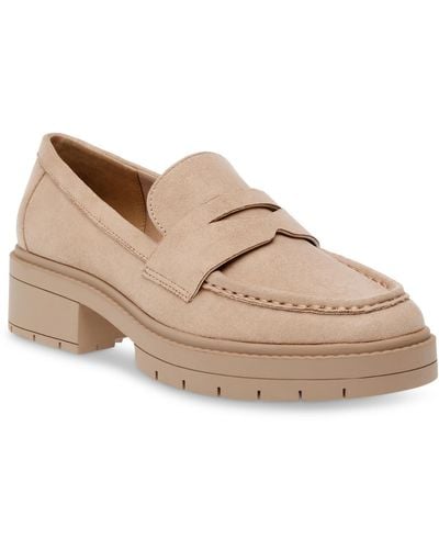 Anne Klein Utopia lugged Sole Slip-on Loafers - Natural