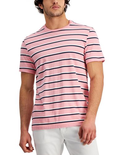 Club Room Cotton Stripe T-shirt - Red