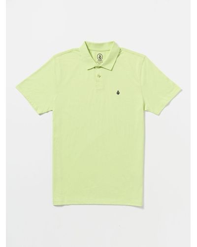 Volcom Middler Polo Short Sleeve Shirt - Citron - Yellow