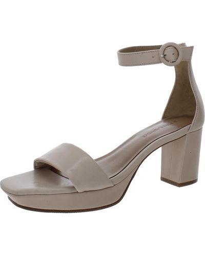 Bernardo Carla Leather Heels - Gray