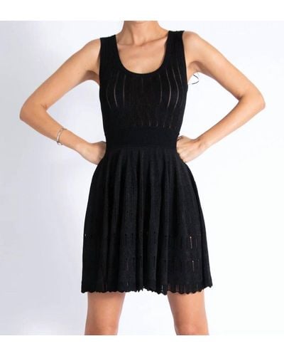 Karina Grimaldi Phoebe Knit Mini Dress - Black