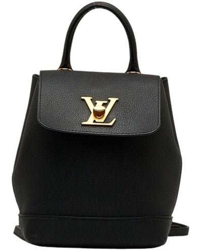 Louis Vuitton Lockme Leather Backpack Bag (pre-owned) - Black