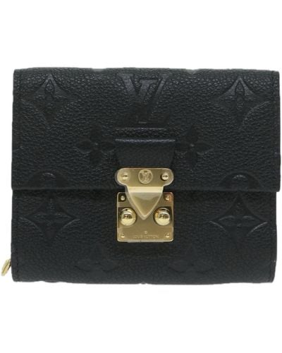 Louis Vuitton Portefeuille Leather Wallet (pre-owned) - Black