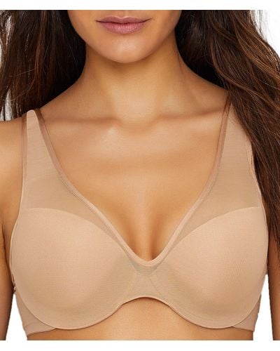 Le Mystere Sheer Illusion Plunge T-shirt Bra - Natural