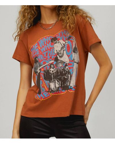 Daydreamer The Who On Repeat Tour Tee - Brown